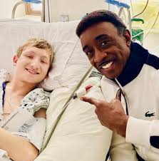 Hanging out with my main man, Zeke Hembree at the Cleveland Clinic. Oh, did  I mention he's my hero.