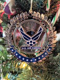 Others, such as the archery ornaments, have metal attachments. Air Force Christmas Ornament Is Handcrafted In The Usa In Solid Brass