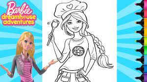 Download barbie mariposa coloring pages free for kids and let them enjoy the fun of coloring Barbie Coloring Book Pages Baking Doll Rainbow Splash Youtube