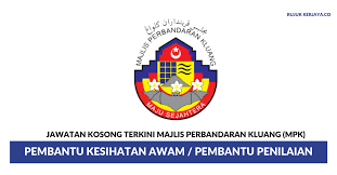 Sekiranya anda, seorang warganegara malaysia yang cukup syarat kelayakan dan berumur tidak kurang daripada 18 tahun pada tarikh untuk memohon, pastikan anda ikuti langkah memohon kerja kosong terkini yang telah ditetapkan majikan seperti di bawah. Jawatan Kosong Terkini Majlis Perbandaran Kluang Mpk Pembantu Kesihatan Awam Pembantu Penilaian Kerja Kosong Kerajaan Swasta