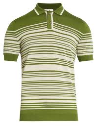 Orley Brooks Striped Merino Wool Polo Knit Polos Sometimes Referred To As Sweater Polos Feel Very 70 Slim Fit Mens Shirts Polo Shirt Outfits Mens Slim Shirt