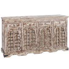 Credenza Etnica Indiana Anticata Vendita Mobili Indiani Online