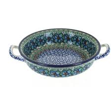 No bother for the dust anymore with these lids. Blue Rose Polish Pottery Mardi Gras Mini Casserole Dish With Handles Target