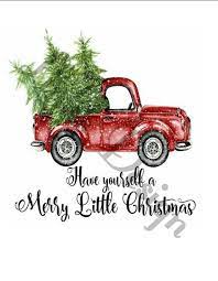 Christmas Truck Have Yourself A Merry Little Christmas Etsy In 2021 Christmas Tree Truck Christmas Truck Christmas Decals