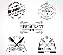 Set Of Retro Restaurant Logos Logo Restaurant Restaurant Logo Design Retro Logos