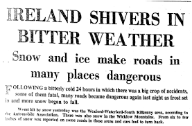 Winter Of 1962 1963 Irish Weather Online
