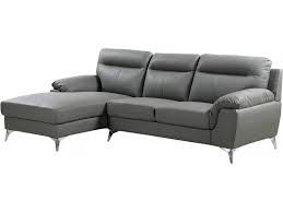 Envie d'un instant de détente privilégié entre amis ? Canape D Angle Cuir Reconstitue Et Pvc Derby 4 Places Gris Angle Gauche Vente De Habitat Et Jardin Conforama