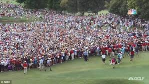 Tiger Woods Girlfriend Erica Celebrates After First Win In Five Years Tiger Woods Girlfriend Tiger Woods East Lake