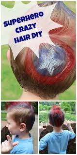 Superhero Crazy Hair Diy Crazy Hair Whacky Hair Day Crazy Hair Boys