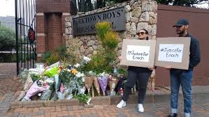 Brown was in hospital as a result of her illness. Gauteng Veteran Journalist Karima Brown Protests Outside Of Parktown Boys Lnn Lowvelder