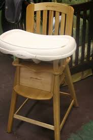 Eddie Bauer Wooden Booster High Chair Wood High Chairs Chair Highchair Cover
