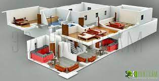 3d Section Plan Design House Home Design Floor Plans Floor Plan Design House Blueprints