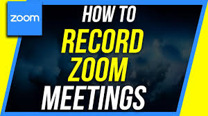 How To Record A Zoom Meeting As Participant Or Host Youtube