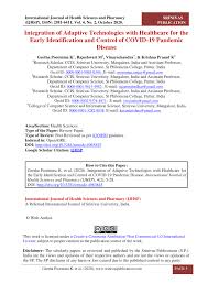 Graded assignment unit test part 2: Pdf Integration Of Adaptive Technologies With Healthcare For The Early Identification And Control Of Covid 19 Pandemic Disease