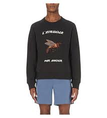 Amour Bee Cotton Jersey Sweatshirt Sweatshirts Jersey Sweatshirt Cotton Sweatshirts