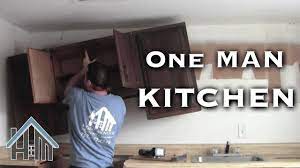 Install Replace Kitchen Cabinets By Yourself Easy Home Mender Youtube