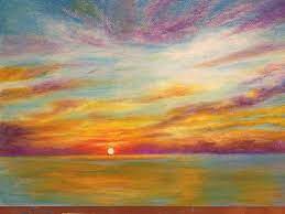 Learn how to draw pastel sunset pictures using these outlines or print just for coloring. Painting A Sea Sunset With Pastel Colors Steemit