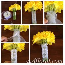 How To Wrap A Bouquet With Ribbon Braided Bouquet Wrap Diy Wedding Bouquet Diy Wedding Flowers Bouquet Diy Bridal Bouquet
