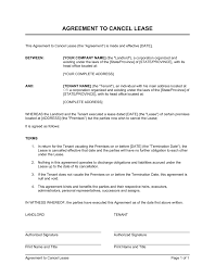 This is a list of all of the rental listings. Agreement To Cancel Lease Template By Business In A Box