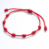 Pulseira Vermelha 7 Nós Kabbalah Contra Mal Olhado Inveja ...
