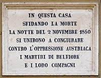 Periodo del risorgimento italiano in cui si inserisce la vicenda di belfiore. Martiri Di Belfiore Wikipedia