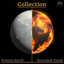 Earth Planet Frozen And Scorched Set 3d Model Collection Planets 3d Model Earth