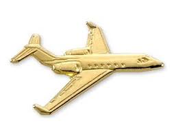 Gulfstream Iv G300 G400 Airplane Pin Gold