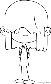 These haunted house coloring pages to print can be quite fun if your child loves to hear ghost stories. The Loud House Coloring Pages Coloringall