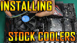 How To Install An Intel Stock Cooler Cpu Dino Pc Youtube