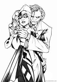 Printable coloring pages of flowers for kids. Joker Coloring Pages With Harley Quinn Coloring4free Coloring4free Com