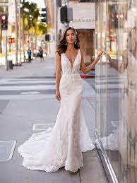 New Moonlight Bridal Couture Is So Glamorous We Literally Cannot Lace Mermaid Wedding Dress Bridal Couture Moonlight Bridal