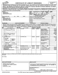 The most trustworthy insurance agencies utilize the acord 25 form. Certificate Of Liability Insurance