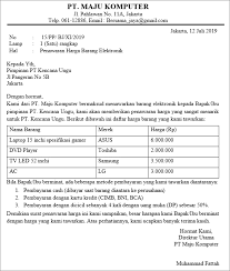 Salah satunya adalah dengan membuat surat penawarkan barang yang dianggap ampuh mendongkrak. 16 Contoh Surat Penawaran Barang Elektronik Terlengkap Contoh Surat