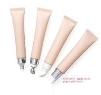 Custom 10g 15g 20g Empty Cosmetic Tube Eye Massager Plastic Packaging Metal  Tip Ceramic Applicator for Eye Cream Lipstick