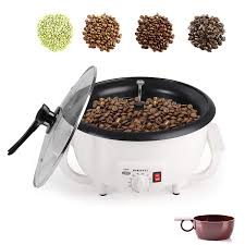 If you measure out your coffee in scoops, your light roast will have more caffeine since light roasted and beans are denser. Amazon Com Coffee Roaster 110v 1200w Coffee Roaster Machine 750g Non Stick Electric Nut Peanut Cashew Chestnuts Coffee Bean Roasting Machine For Home Use Upgrade Without Timer Kitchen Dining