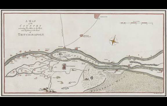 Map of Tritchinapoly - Sarmaya