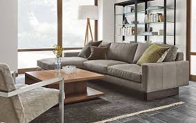 Hess Sofa With Chaise In Annata Grey Modern Living Room Furniture Room Board Modern Furniture Living Room Leather Sofa Furniture