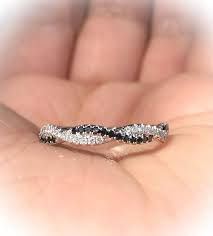 Black And White Engagement Ring Black And White Diamond Twist Ring Pave Diamond Wedding Band Etsy Black Diamond Wedding Bands White Diamond Rings Engagement Pave Diamond Wedding Bands