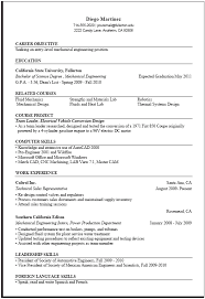 Engineering Resume Sample Career Center Csuf