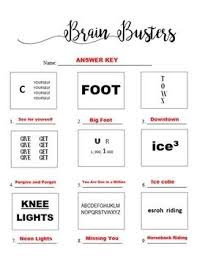 Rebus Puzzle Worksheets Siteraven Rebus Puzzles Word Puzzles Brain Teasers Math Workbook