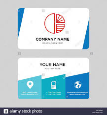 Simple Chart Business Card Design Template Visiting For