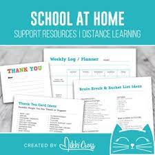 School At Home Support Resources Distance Learning Teacher Planner Printables Distance Learning Teacher Help