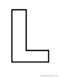 Alphabet stencils great for painting signs. Printable Letter L Outline Bubble Letter L Printable Bubble Letters Free Printable Alphabet Letters