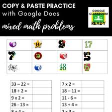 This Is A Fun One Page Activity Designed To Combine Math Skills With Copying And Pasting Skills Includes Addition Subtracti Math Subtraction Math Subtraction