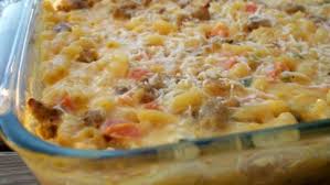 country sausage macaroni cheese