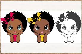 Free vector icons in svg, psd, png, eps and icon font. Peekaboo Girl With Puff Afro Ponytails Svg Cute Black 523470 Svgs Design Bundles