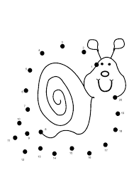 Free Online Printable Kids Games Snail Dot To Dot Dot Worksheets Dot To Dot Printables Connect The Dots Game