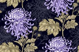 Chrysanthemum floral pattern illustrations & vectors. Vector Seamless Floral Pattern Japanese National Flower Chrysanthemum Royalty Free Cliparts Vectors And Stock Illustration Image 62970606
