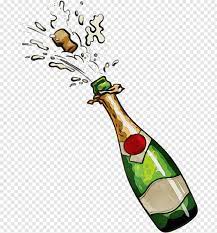 Champagne Bottle In 2021 Bottle Drawing Red Wine Drinks Wine Stickers