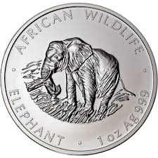 Black And White Coat Of Arms Zambia 2000 1 Oz Zambian Silver Elephant Coin Bu Monedas 1 Oz